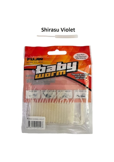 Fujin Baby Worm 5.2cm Floating Lrf Silikonu 18 Adet Shirasu Vio