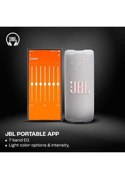 Grip Bluetooth Hoparlör, Beyaz, Jbl Pro Ses, Aı Sound Boost, Ip68 Su Geçirmez Ve Toz Geçirmez, Ambiyans Aydınlatmas