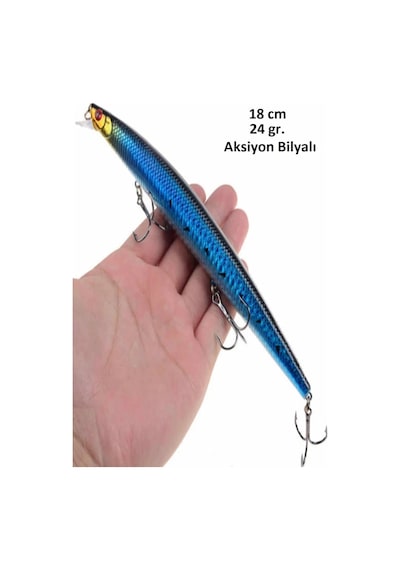 18 Cm 24 Gr.Lazer Turna Rapala,Levrek Rapala ,,Sahte Lures Yapay