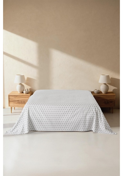 Mix & Match Bloom %100 Pamuk Tek Kişilik Düz Çarşaf Gri