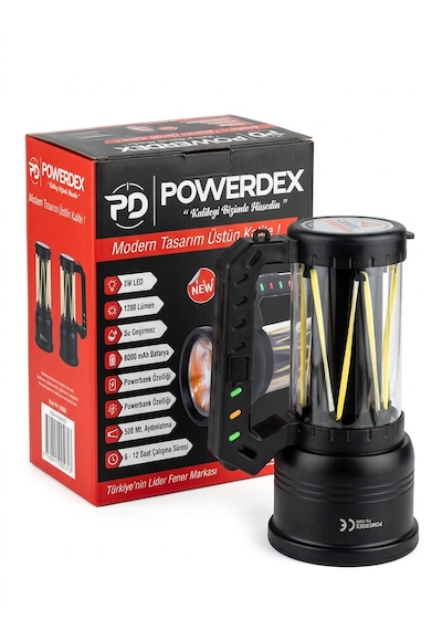 Powerdex Pd-9800 40w 4000 Lümen Şarj Edilebilir Projektör El Feneri
