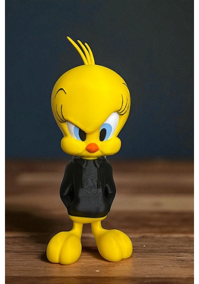 21 Cm 3d Baskı Tweety Figürü, Looney Tunes Figür, Çizgi Film Figürü Tweety