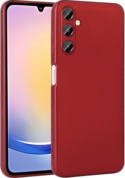 Zore Galaxy Uyumlu A25 Kılıf Premier Silikon Kapak - Kırmızı Kirmizi
