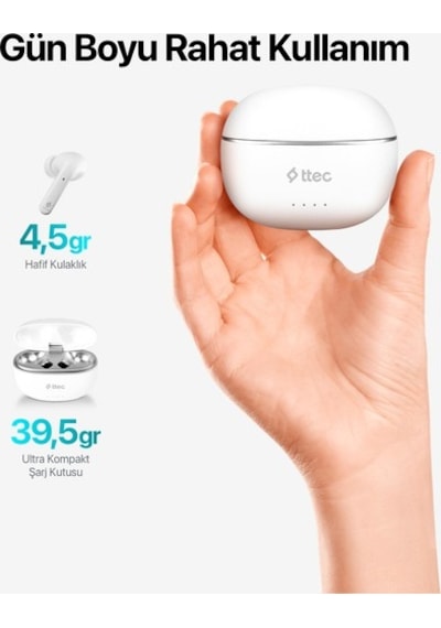 Ttec AirBeat Pro 2KM142B ANC TWS Bluetooth 5.3 Kulak İçi Kulaklık