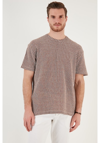 Buratti Pamuklu Regular Fit Bisiklet Yaka Erkek T Shirt Cf24S218033 Kahve Buratti Pamuklu Regular Fit Bisiklet Yaka Erkek T Shirt Cf24S218033 Kahve