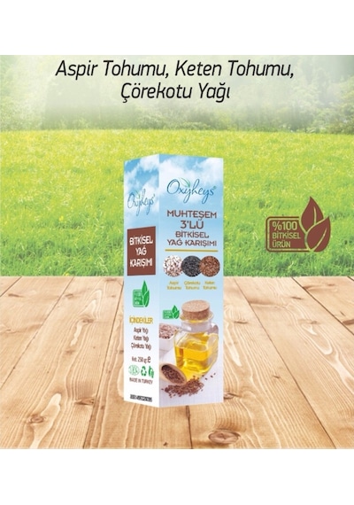 Oxyheys Muhteşem 3 Lü Bitkisel Yağ Karışımı