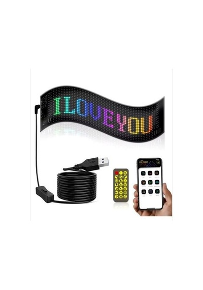 Bolsat Pixel Led Panel 16x64 Dijital Ekran Yazı Ve Animasyon Bantlı Bluetooth