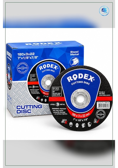 Daire Testere Bıçağı Metal Kesici Disk 180x3x22 Mm Açılı Taşlayıc