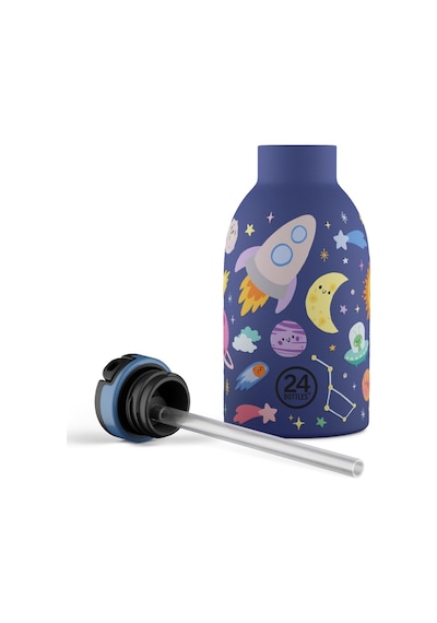 Clima Bottle Space Friends Pipetli Paslanmaz Çelik Termos 330 Ml Mor