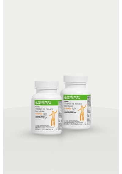 Herbalife Formül 2 Vitamin Ve Mineral Kompleks Erkekler İçin 60 Tablet 2adet
