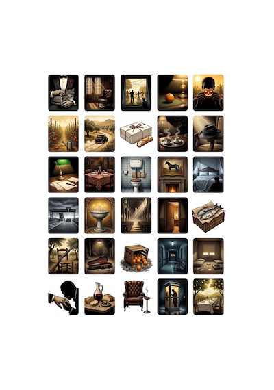60 Adet The Godfather Temalı Sticker Seti - 2 Sayfa - Laptop Defter İçin Çok Renkli