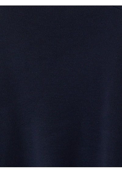 Lcw Everyday Lacivert Bisiklet Yaka Desenli Kadın Triko Kazak Xl-2xl