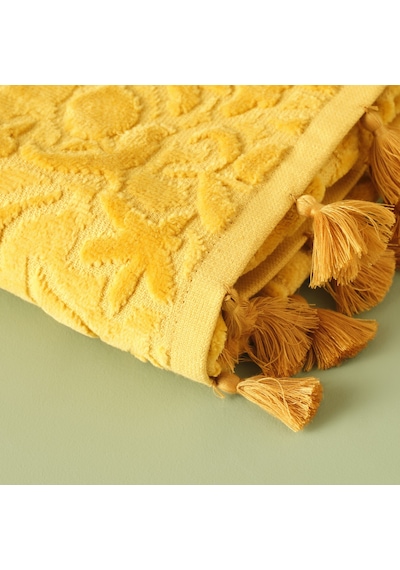 Bella Maison %100 Pamuk Jolia Banyo Havlusu Sarı 90 x 150 CM Sarı