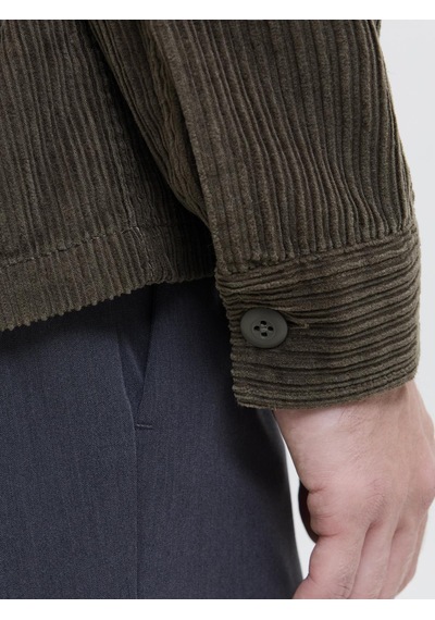 Jack & Jones Jprbluwıll Corduroy L/s Overshırt Sn Olive Olive