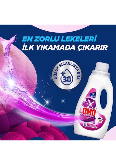 Omo Active Fresh Cold Power Renkliler Sıvı Deterjan 1000ml X1 Siyahlar X1 Beyazlar Ve Renkliler X1 Diğer