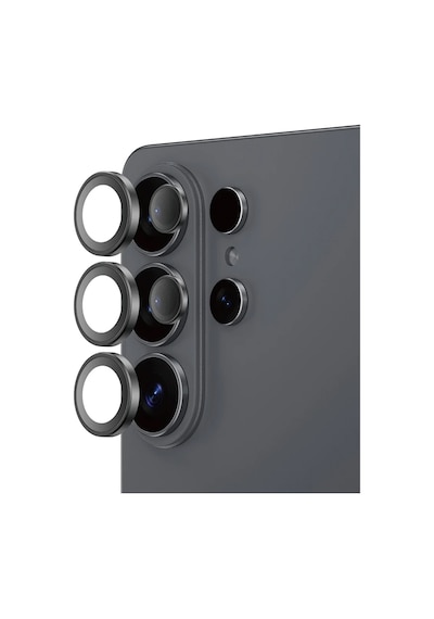 Samsung S26 Ultra Uyumlu Ar Hd İnvisible Kamera Lens Koruyucu - 9h & Uygulama Aparatlı - Siyah