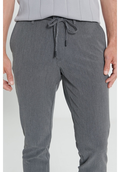 AC&Co / Altınyıldız Classics Erkek Antrasıt Slim Fit Dar Kesim Yan Cepli Desenli Beli Lastikli Pantolon Antrasit AC&Co / Altınyıldız Classics Erkek Antrasıt Slim Fit Dar Kesim Yan Cepli Desenli Beli Lastikli Pantolon Antrasit