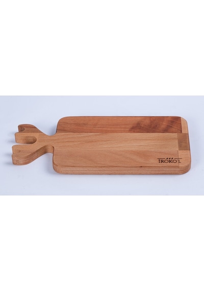 İroko L Doğal Kayın Ahşap Balık Şekilli Kesme Tahtası 30x13,5 Cm Premium El Yapımı, Mutfak Tahtası Ahşap