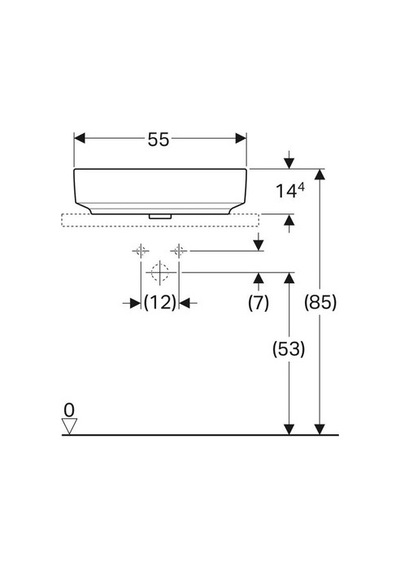 Geberit Variform Dikdörtgen Çanak Lavabo - 508 Yeşil