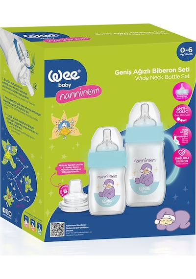 Wee Baby Nanninom Geniş Ağızlı Biberon Seti