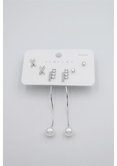 Northcity Çoklu Set Küpe - Gümüş 40882522