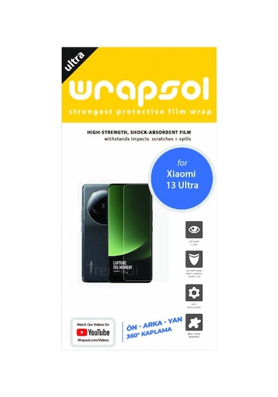 Xiaomi Uyumlu 13 Ultra Full Kaplama Ön Arka Ve Yan 360 Derece Poliüretan Film