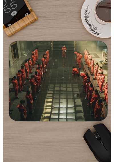 La Casa De Papel Kore V4 22x18 Gaming Kauçuk Kaymaz Taban Mouse Pad Fare Altlığı