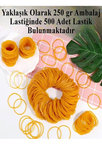 Ambalaj Lastiği 250 Gr 1 Paket Brons Para Lastigi Paket Lastiği Kopmaz %100 Kauçuk Elastik Kaliteli