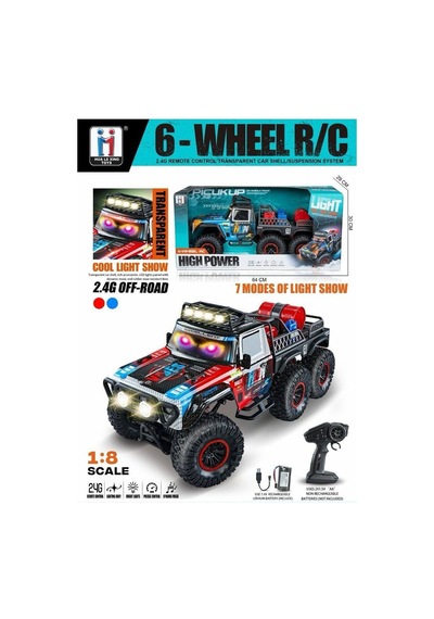 6026 2 4g Kontrollu 6x6 On Camda Farklı Modlarla Yanan Göz Led Işıklı Dev 1 18 Çok Renkli