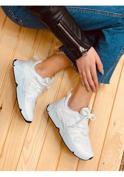 Beyaz Deri (Travis) Kadın Sneakers