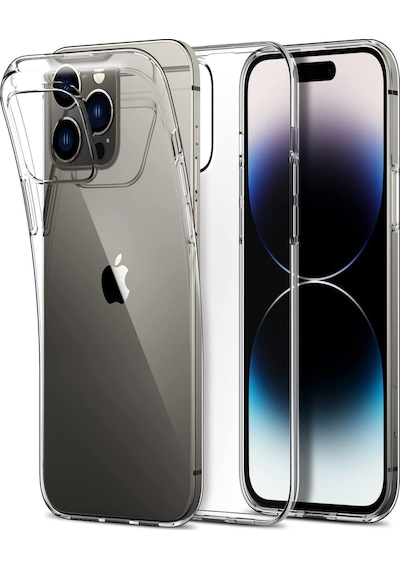 Apple Uyumlu iPhone 14 Pro Max ile Kapak 1mm Süper Silikon Şeffaf Kılıf