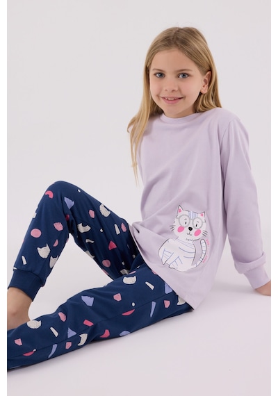 Rolypoly Kız Çocuk Mor Pijama Takımı Rp3697-c-v1 Mor