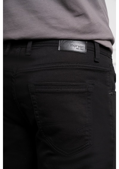 Morven Erkek Siyah Mevsimlik Pamuk 5 Cep Dynamic Fit Jean Pantolon 25ms003027001 Siyah