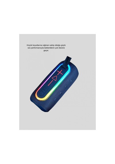 Mini Mavi Bluetooth Hoparlör Şık Görünüm Ve Taşınabilir Güçlü Ses Çok Renkli Çok Renkli
