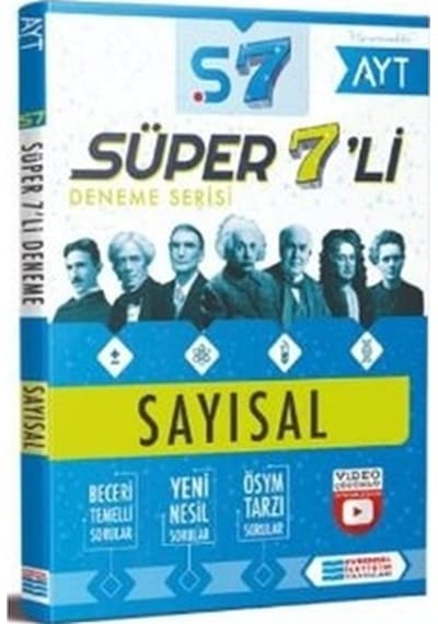 AYT Sayısal Video Çözümlü 7li Deneme Sınavı- Evrensel İletişim Yayınları