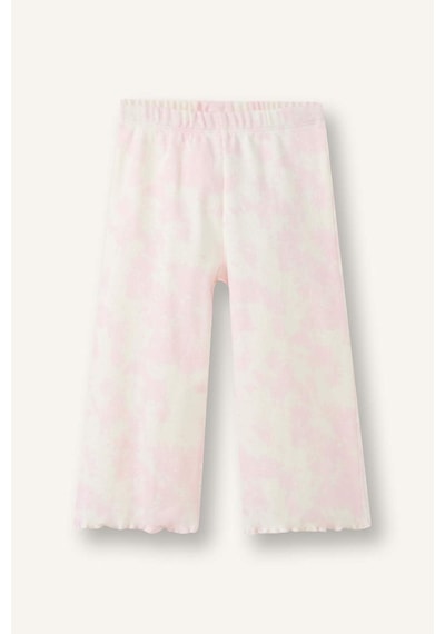 Defacto Wıde Leg Batik Fitilli Kaşkorse Pantolon Kız Bebek H0681a526sppn171 Pembe-pn171