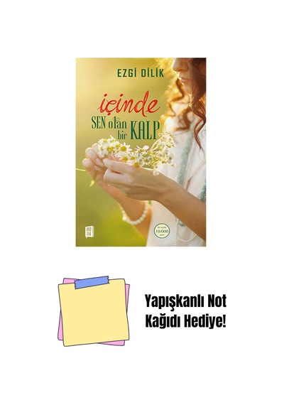 İçinde Sen Olan Bir Kalp + Yapışkanlı Not Kağıdı