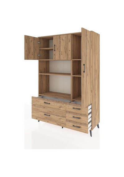 Hyperion Dolap 7 Raflı 5 Çekmeceli 3 Kapaklı 132x44x195 Çam-çam/çam Atlas Çam/atlas Çam Hyperion Dolap 7 Raflı 5 Çekmeceli 3 Kapaklı 132x44x195 Çam-çam/çam Atlas Çam/atlas Çam