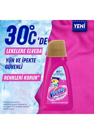 Vanish Oxi Action Deterjan Güçlendirici ve Leke Çıkarıcı Sıvı Renkliler 2000 ML+ Beyaz 2000 ml