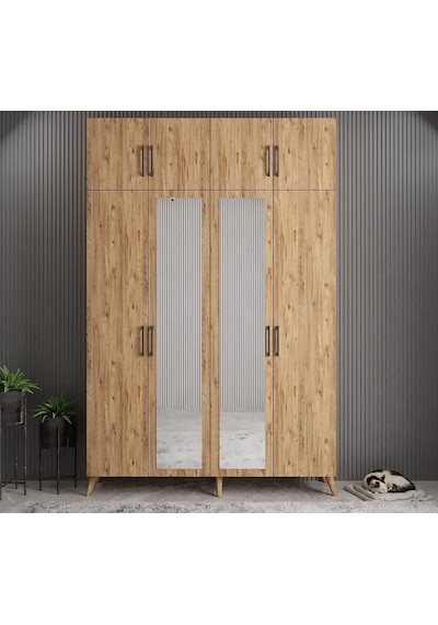 Açelya Portmanto Vestiyer Çam  M8-180 cm