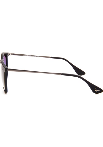 Como Milano Cml013 C3 54 Polarize Unisex Güneş Gözlüğü Siyah