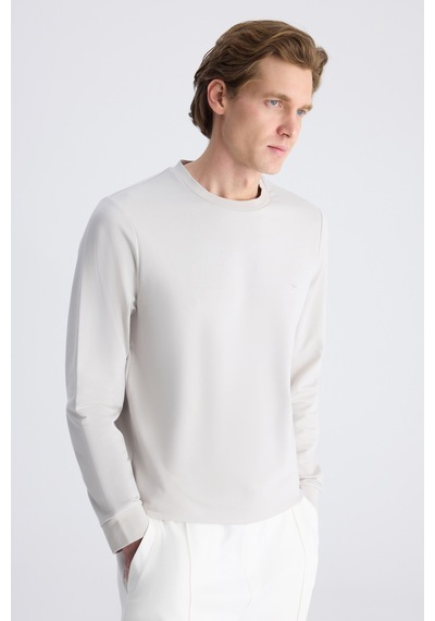 D'S Damat Ds Damat Regular Fit Taş Düz Pamuklu Sweatshirt 5hce247021053 S01