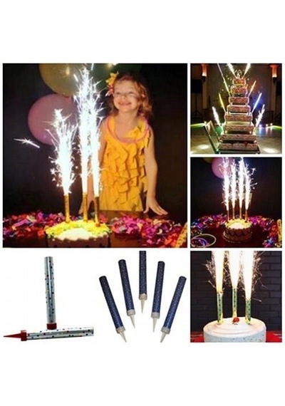 3b Trend 3b Trend Pasta Üstü 1 Adet Büyük & 10 Adet Küçük Myt Kutlamalar İçin Işıltılı Pasta Süsü Yetişkin