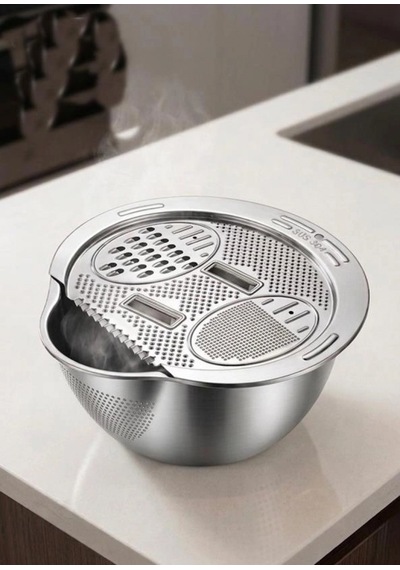 Cooker Kaseli Çelik Rende Gri