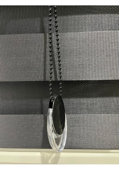 Özel Jaluzi İthal Antrasit Düz Zebra Stor Perde 180x200, 437 Çok Renkli
