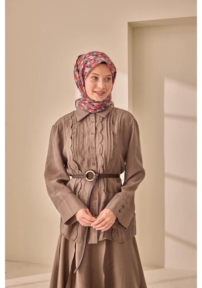 Silk Home Soft Eşarp 73092-02 Siyah, Gri, Sarı, Mocha Mousse, Kırmızı