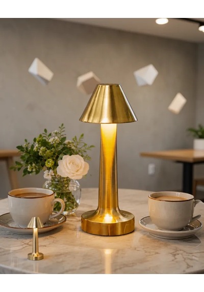Astraltech Şarjlı Led Masa Lambası 3 Işık Modu Metal Gövde Çok Renkli