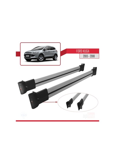 Ford Kuga 2013-2018 Arası Fly Model Ara Atkı Tavan Barı Gri