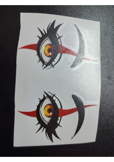 Göz Figürlü Motor Araç Süsleme Sticker Diğer