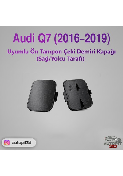 Audi Q7 2016 2019 Uyumlu Ön Tampon Çeki Demiri Kapağı Sağ/yolcu Tarafı